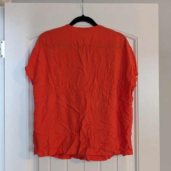 Peruzzi Orange Rouched Front Top - Picture 5 of 5